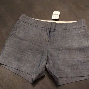 J. Crew chambray shorts-NWT